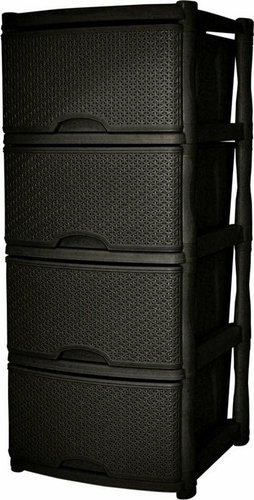 Комод Keeplex Rattan KL377312011 (темный каштан)