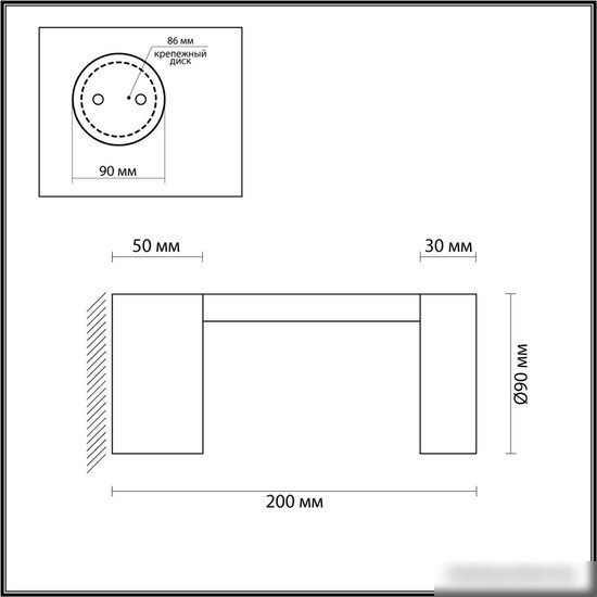 Уличный настенный светильник Odeon Light Tion 6657/10WL