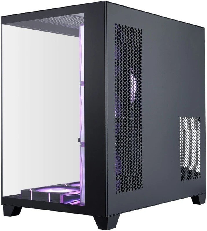 Корпус 1stPlayer MEGAVIEW MV8-TP ARGB MV8-TP-BK-6FC7R-1FC7-HUB2 (черный)