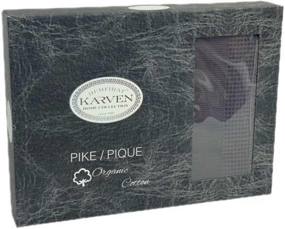 Плед Karven Dantelli Waffle Pike Евро 200x220 Р 931 (темно-серый)