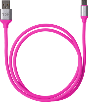 Кабель TDM Electric USB Type-A - USB Type-C SQ1810-0320 (1 м, розовый)