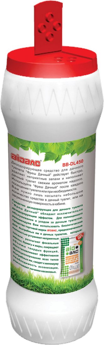 Порошок для септиков BioBac Fresh Лимон BB-DL450 (450г)