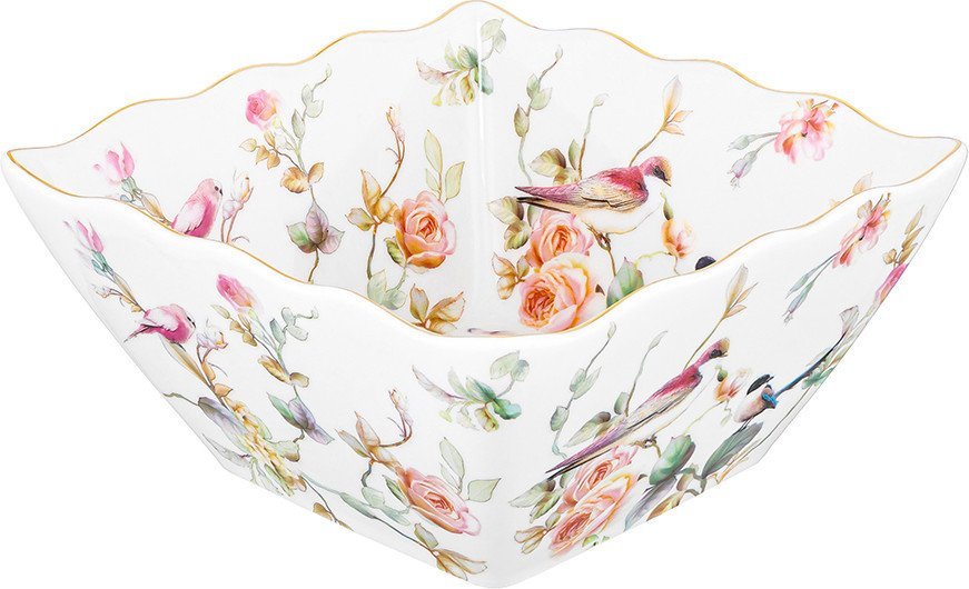 Салатник Elan Gallery Певчие птички New Bone China 730871