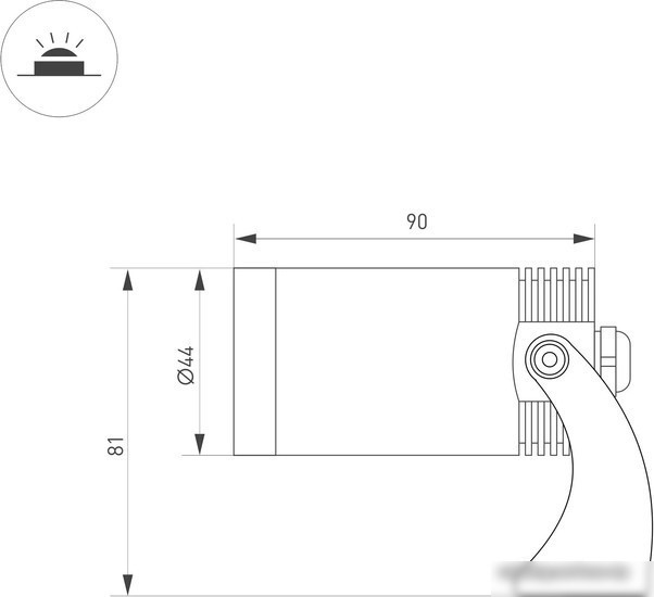 Уличный прожектор Arlight KT-WATER-R44-8W White6000 032756