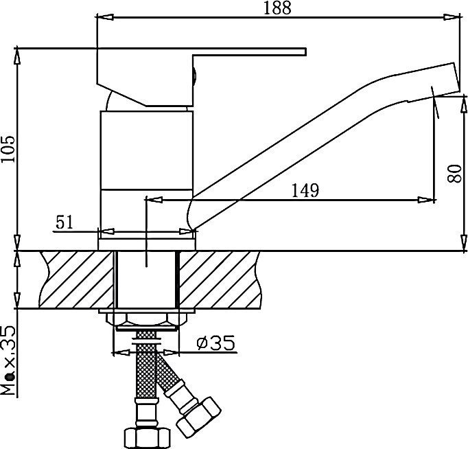 Смеситель Haiba HB45802