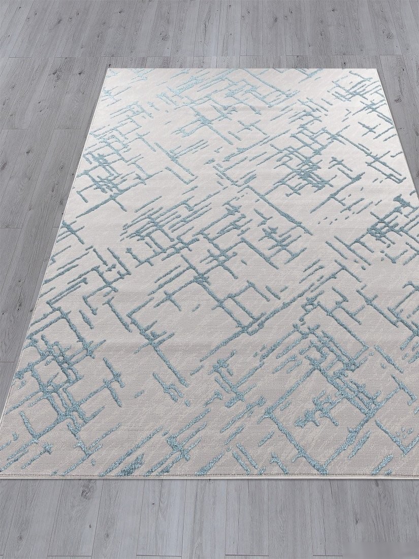 Ковер для жилой комнаты Merinos Liman F164-STAN-GRAY-D.BLUE (2х2.9)
