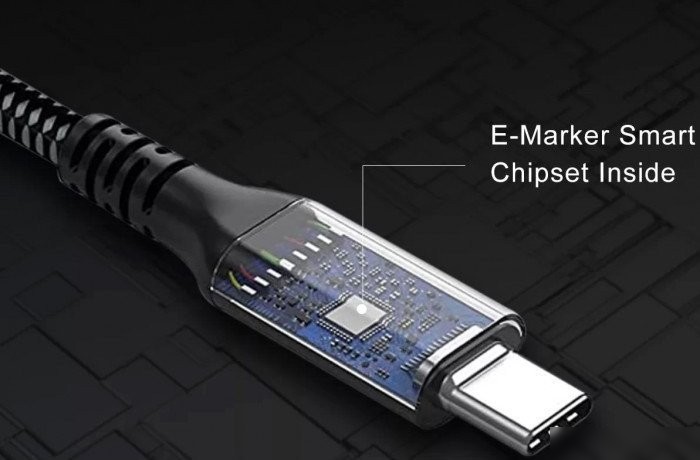 Кабель VCOM CU541M-1.2M USB4 - USB4 (1.2 м, черный)