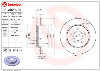 Brembo 08A02921