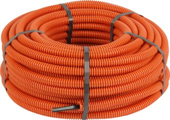 Труба для кабеля Эра ПНД d16 с кабелем ВВГ-Пнг(А)-LS 3x2.5 Б0071496 (50м, оранжевый)
