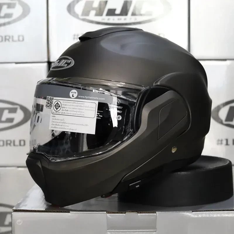 Мотошлем HJC F100 Semi Flat (M, титановый)