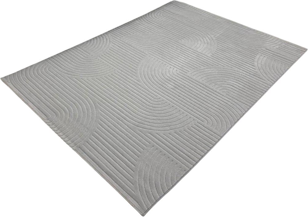 Ковер для жилой комнаты Radjab Carpet Сканди Сизаль Прямоугольник 10949A (2x4, Grey/Grey)