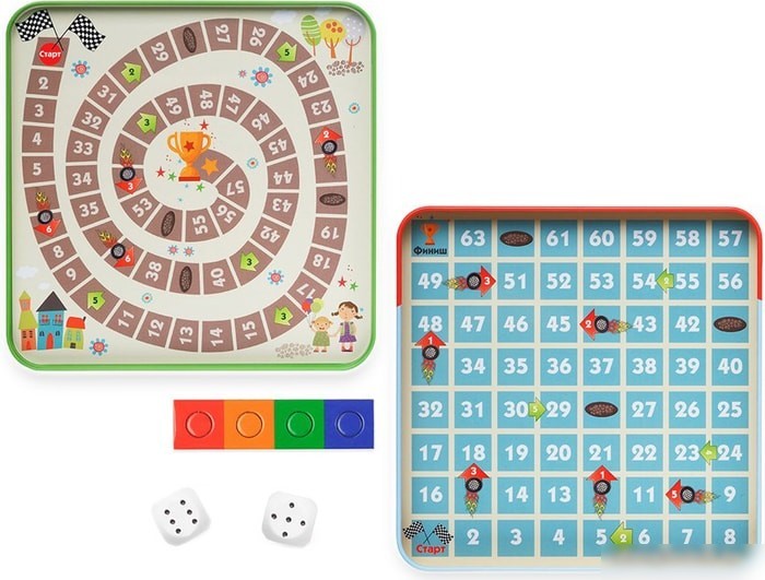 Настольная игра Bumbaram 2 в 1 Гонки