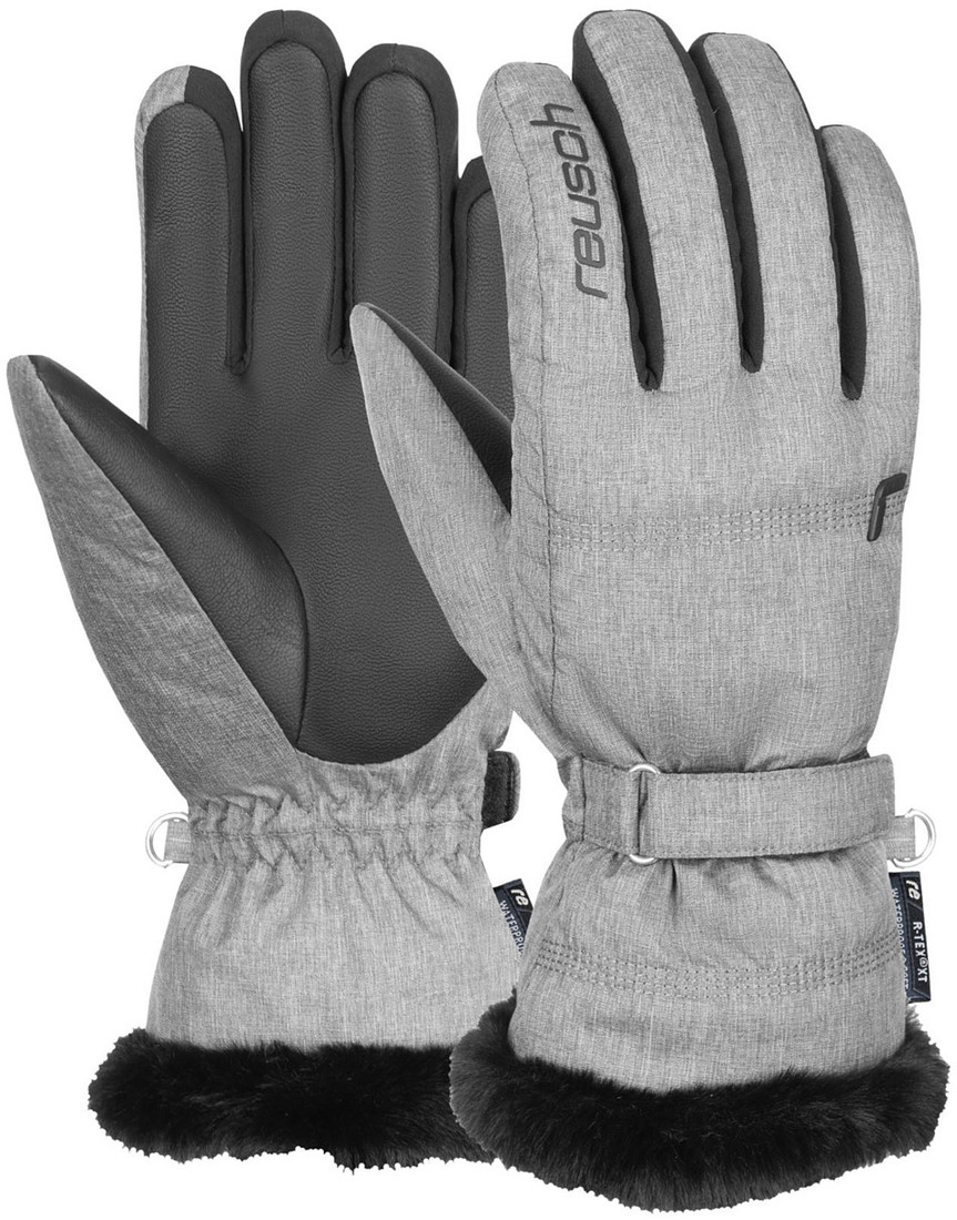 Горнолыжные перчатки Reusch Luna R-Tex Xt 6231244-6674 (р-р 8.5, Grey Melange/Black)