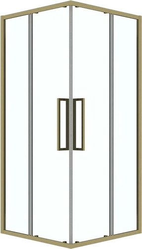 Душевой уголок Grossman Cosmo 100x100x195 300.K33.02.1010.32.00 (золото сатин/прозрачное стекло)