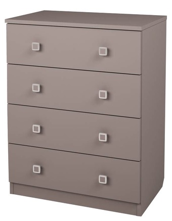 Комод Polini Kids Simple c 4 ящиками (серый)