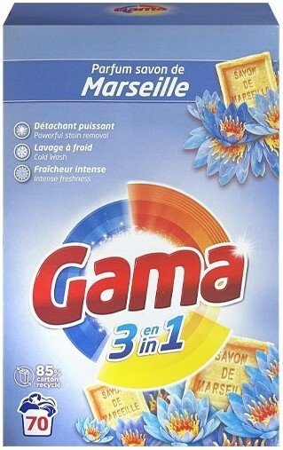 Стиральный порошок Gama 3 в 1 Marseille (3.85 кг)