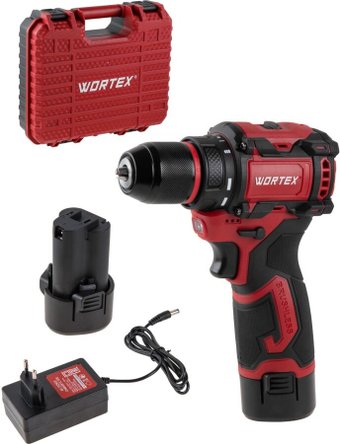 Дрель-шуруповерт Wortex BD 1213-1 Dli 2329019 (с 2-мя АКБ, кейс)