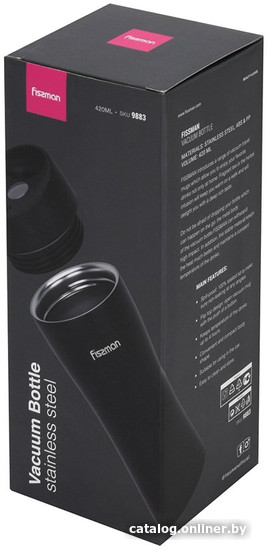 Термокружка Fissman 9883 420мл (черный)