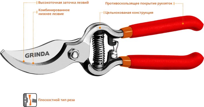 Секатор Grinda 423103