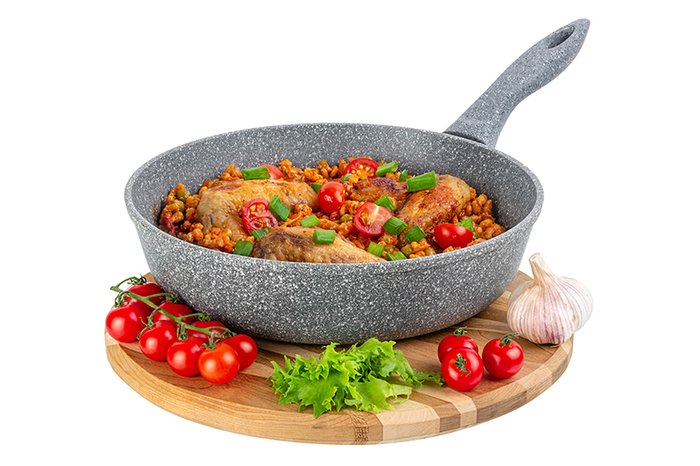 Сковорода Elan Gallery Гармония вкуса 120579 (серый мрамор)