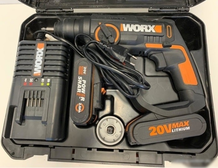 Перфоратор Worx WX390.1 (с 2-мя АКБ и ЗУ)