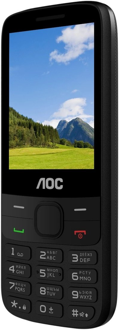 Кнопочный телефон AOC A280 (черный)