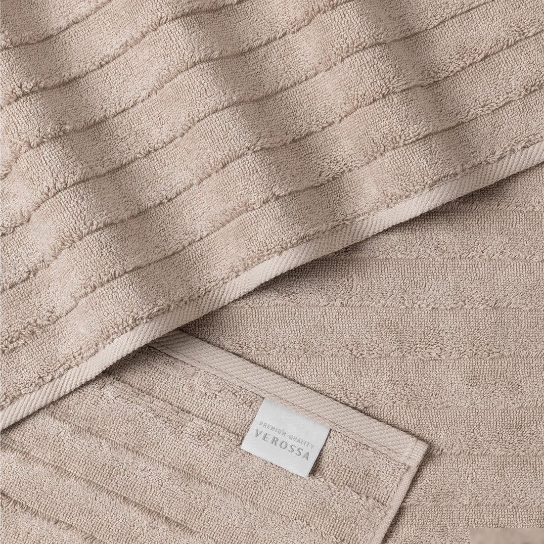 Полотенце Verossa Steps texture 70x140 (кофе)