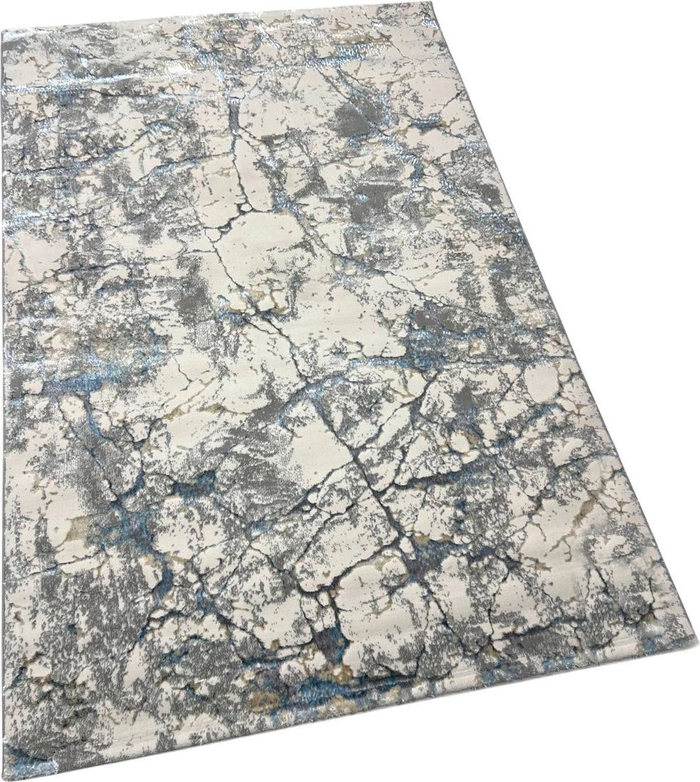 Ковер для жилой комнаты Radjab Carpet Амальфи Прямоугольник A5699A 13662 (1.2x1.8, Cream/L.Bule)