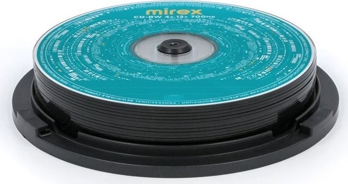 CD-RW диск Mirex 700Mb 12х UL121002A8L (10 шт.)