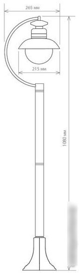 Уличный фонарь Elektrostandard Talli F GL 3002F (брауни)