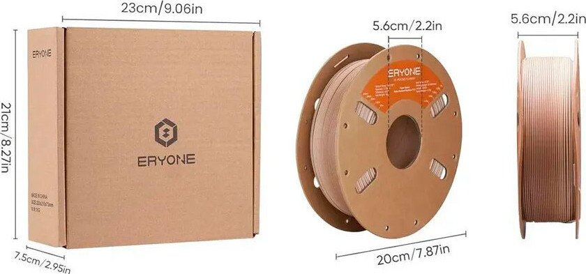 Филамент Eryone Matte Gradient Rainbow PLA G0109003 (1.75мм, 1кг, Fossil)