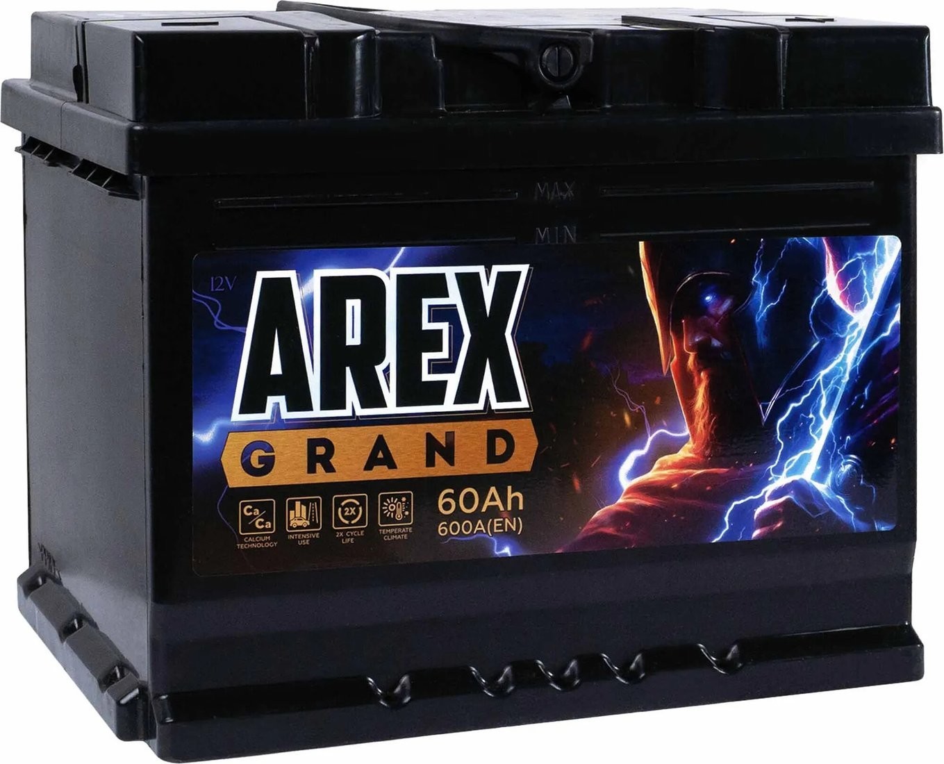 Автомобильный аккумулятор AREX Grand R+ (60 А·ч)
