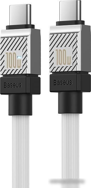 Кабель Baseus CoolPlay Series USB Type-C - USB Type-C (1 м, белый)