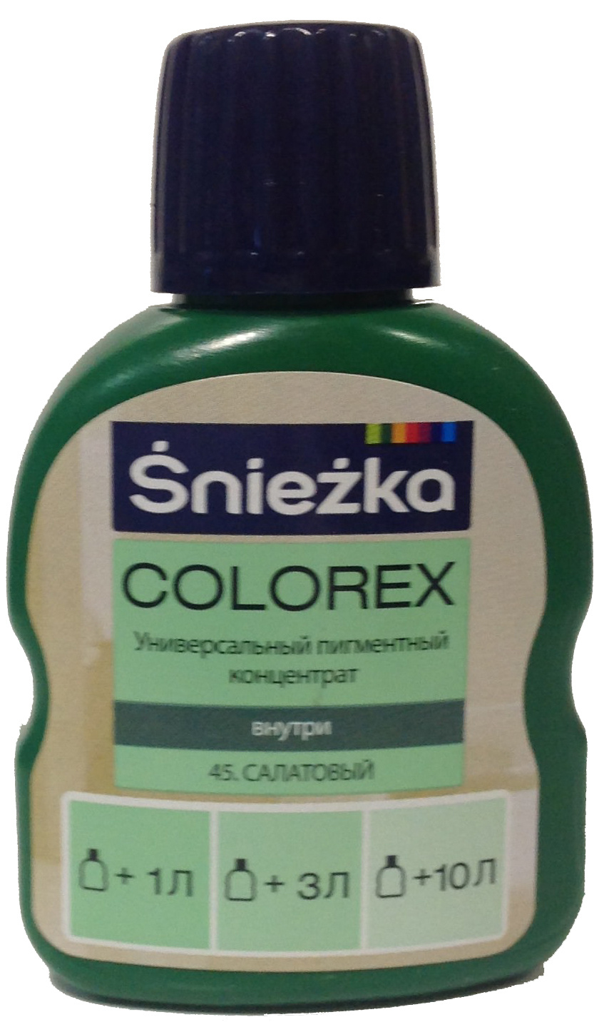Колеровочная краска Sniezka Colorex 0.1 л (№45, салатовый)