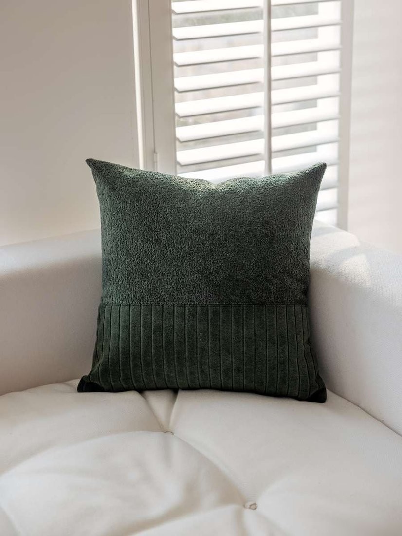 Чехол на подушку Matex Tufted Velvet ALEX-51 (темно-зеленый)