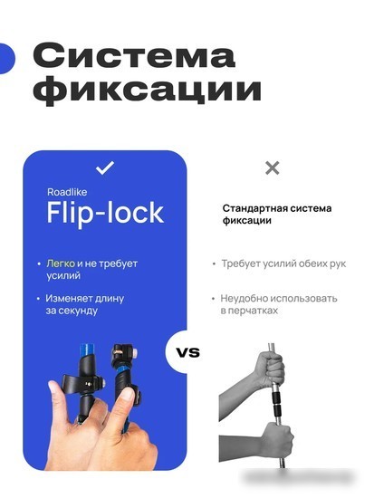Палки для скандинавской ходьбы RoadLike Carbon 381223 (черный)