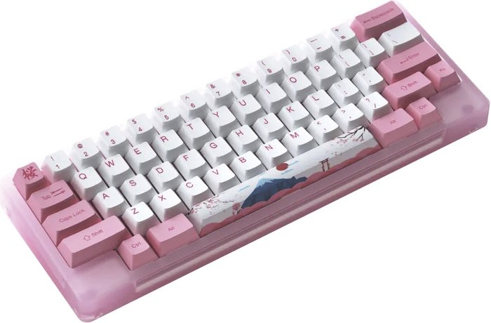 Клавиатура Akko ACR 59 Acrylic Tokyo (Akko CS Jelly Pink, нет кириллицы)