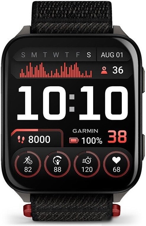 Умные часы Garmin Venu X1 (титановый/черный)