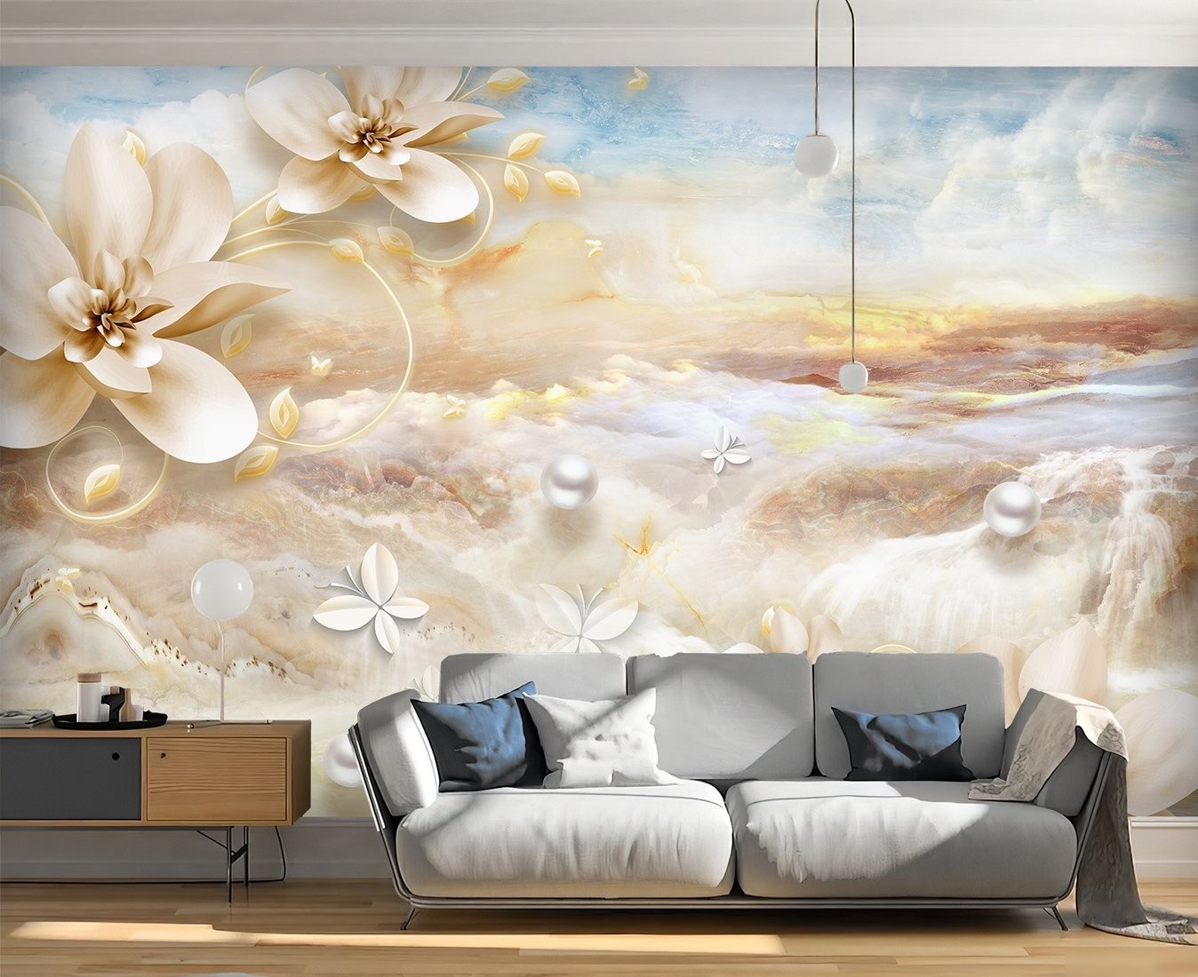 Фотообои Vimala Рисованные цветы 15 270x400