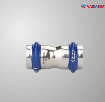 Фитинг Varmega Муфта двухраструбная Inox Press 22x22 VM701002222