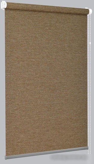 Мини рулонные шторы Delfa СРШ 01МПД322708 81x170 (мокка, рисунок премиум pontos)