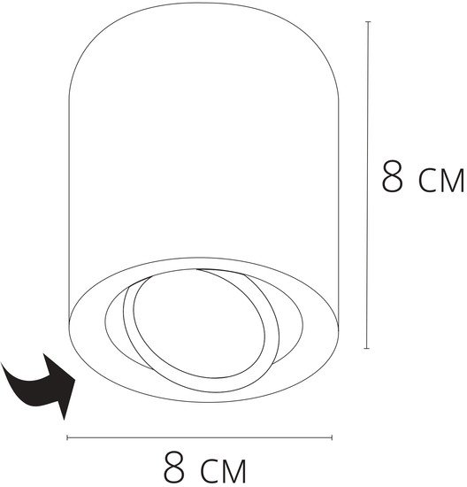 Точечный светильник Arte Lamp Beid A1513PL-1BK