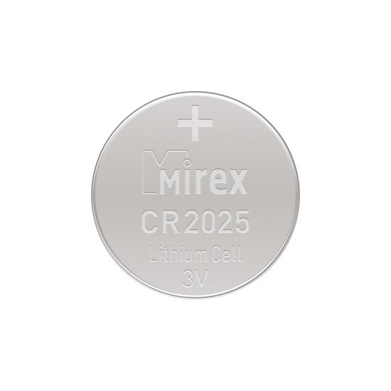 Батарейка Mirex CR2025 литиевая блистер 2 шт 23702-CR2025-E2