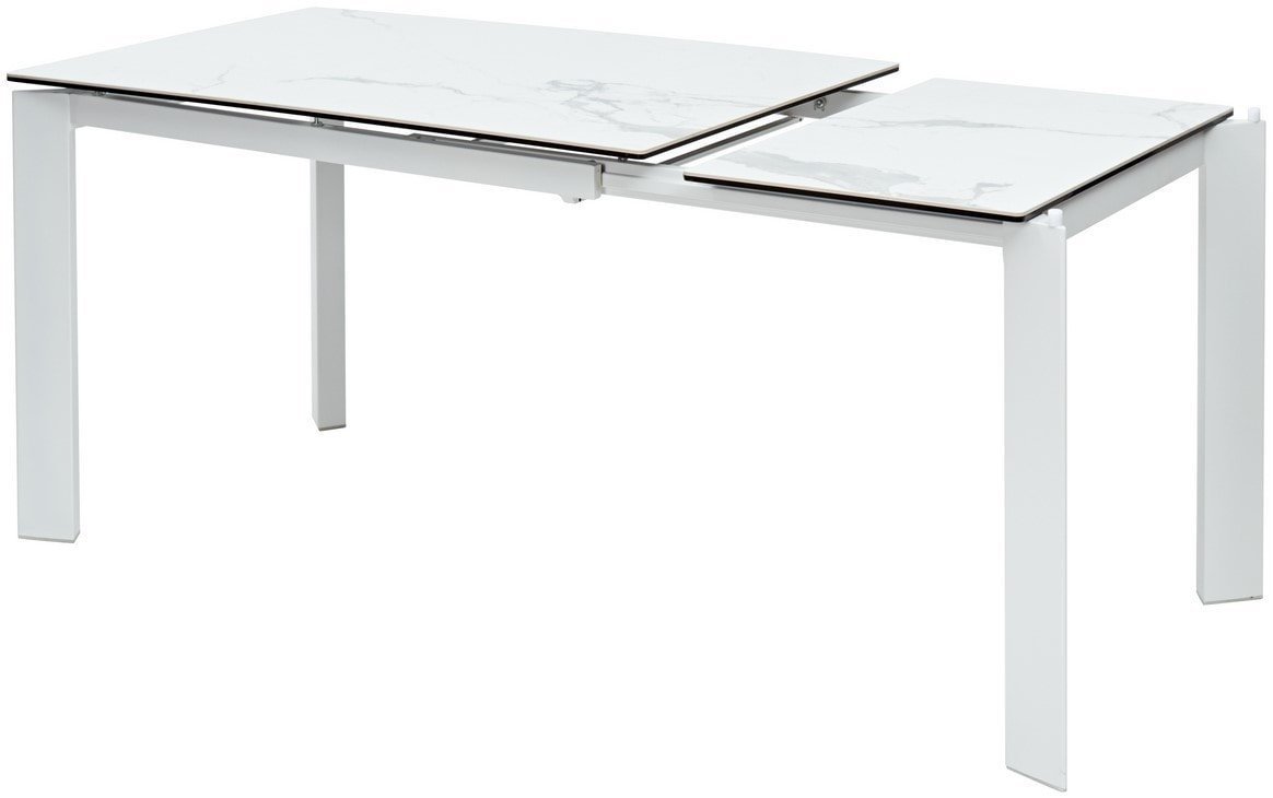 Кухонный стол M-City Corner 120 High Gloss DECDF5052THGSTATWHT (Statuario керамика/белый)