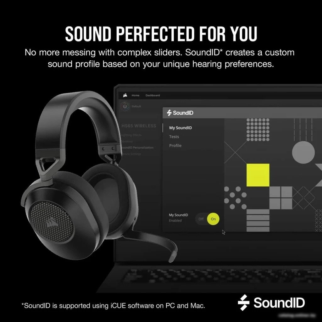 Наушники Corsair HS65 Wireless V2 (карбон)
