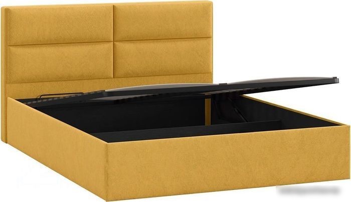 Кровать Трия Глосс универсальный тип 1 с ПМ и заглушиной 160x200 (Wellmart Yellow)
