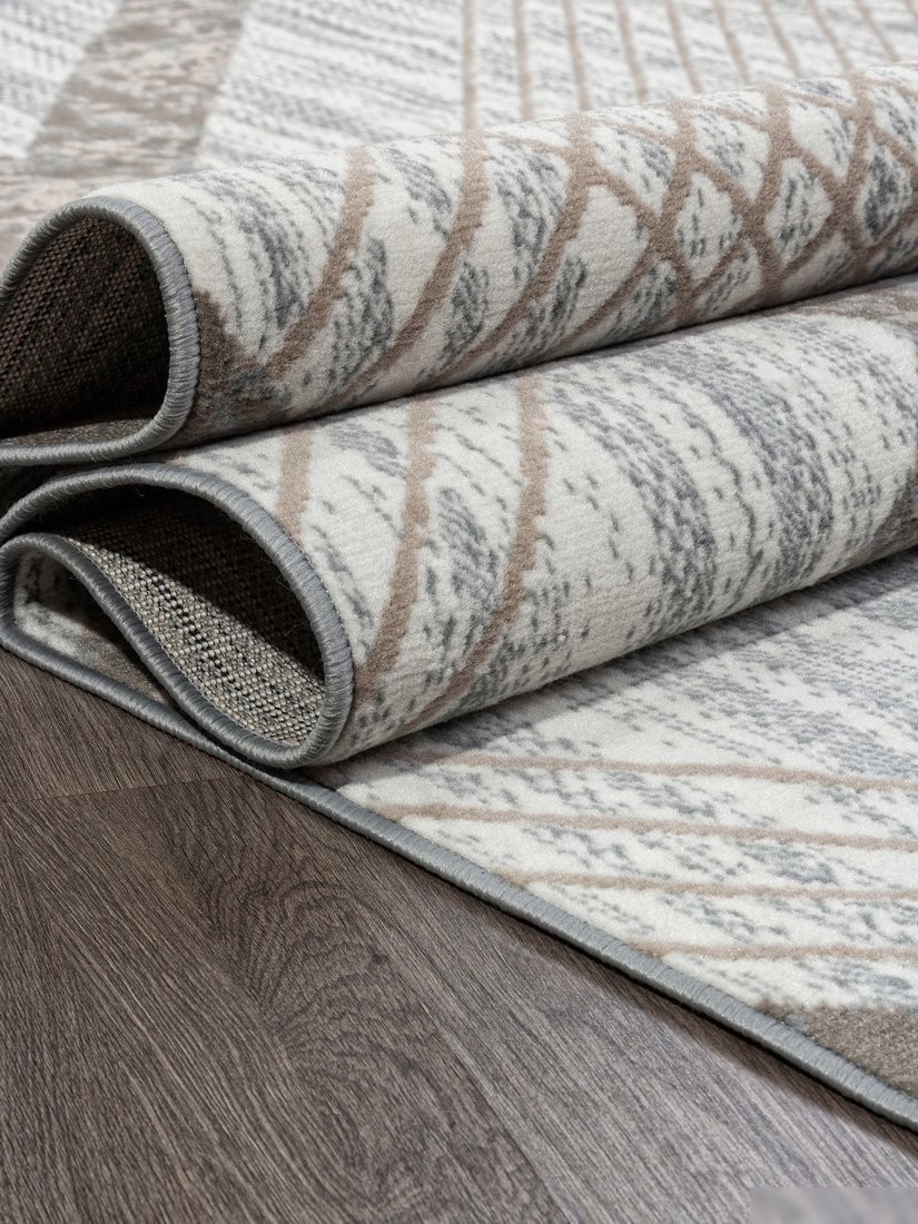 Ковер для жилой комнаты Merinos Sierra F351-STAN-CREAM-BLUE (1.5х3)