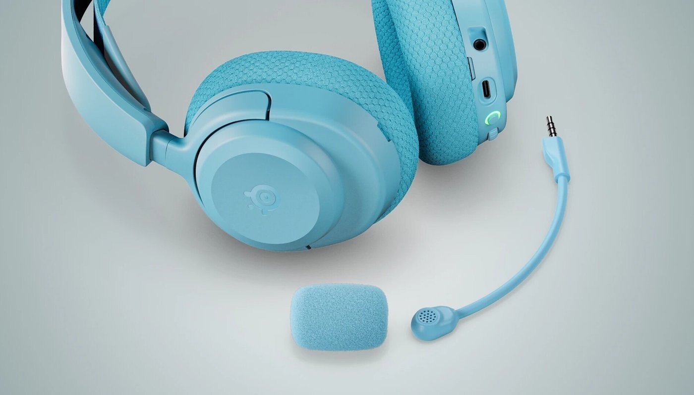 Наушники SteelSeries Arctis Nova 3P Wireless (для PlayStation, голубой)