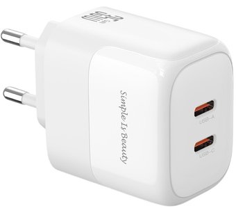 Сетевое зарядное XO L140 C35W (белый)