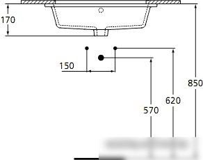 Умывальник Ideal Standard Strada K077901 59.5x44